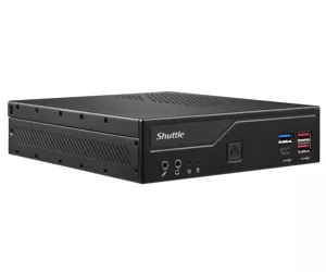 Shuttle Slim PC DH670V2 , S1700, 2x HDMI, 2x DP , 2x 2.5G LAN, 2x COM, 8x USB, 1x 2.5", 2x M.2, 24/7 permanent operation, incl. VESA