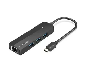 Vention TGPBB jaotur USB tüüp-C 5000 Mbit/s Must