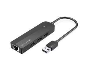 Vention CHPBB jaotur USB 2.0 480 Mbit/s Must