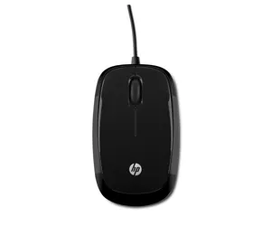 HP X1200 Sparkling Black Wired Mouse