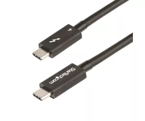 StarTech.com 3ft (1m) Thunderbolt 4 Cable - 40Gbps - 100W PD - 4K/8K Video - Intel-Certified Thunderbolt Cable - Compatible w/ USB4/Thunderbolt 3/USB 3.2/USB Type-C/DisplayPort