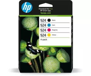 HP 924 CMYK Original Ink Cartridge 4-Pack