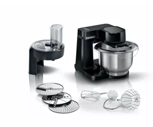 Bosch Serie 2 MUMS2EB01 food processor 3.8 L Black, Stainless steel
