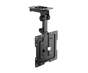 AISENS Swivel Ceiling Mount, Foldable for Monitor/TV 20Kg from 19-43, Black