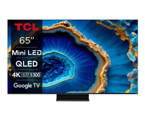 TCL C80 Series 65C809 televizors 165,1 cm (65") 4K Ultra HD Viedtelevizors Wi-Fi Melns