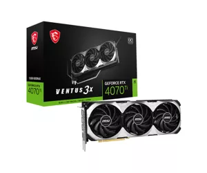 MSI VENTUS GEFORCE RTX 4070 TI 3X E 12G OC graphics card NVIDIA 12 GB GDDR6X