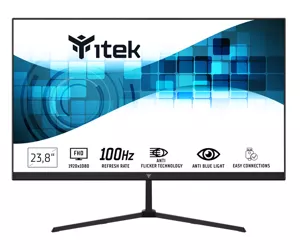 itek GWF computer monitor 60.5 cm (23.8") 1920 x 1080 pixels Full HD LED Black