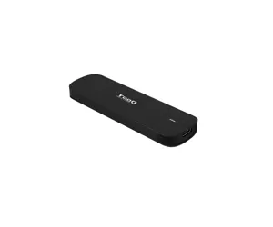 TooQ External M.2 NVMe SSD Enclosure, Black