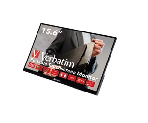 Verbatim 49592 computer monitor 39.6 cm (15.6") 1920 x 1080 pixels Full HD LCD Touchscreen Black