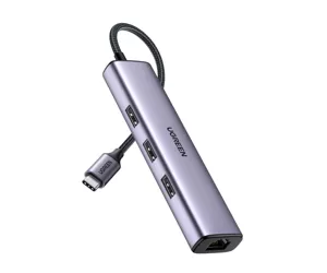 Ugreen 60600 sülearvuti dokk ja pordireplikaator Juhtmega ühendatud Thunderbolt 3 Hall