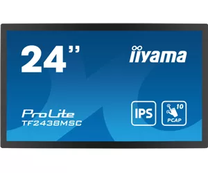 iiyama PROLITE Skaitmeninė dvipusė sulankstoma A formos plokštė 61 cm (24") LED 600 cd/m² „Full HD“ Juoda Lietimui jautrus ekranas