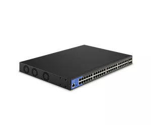 Linksys 48 Port Gigabit Network PoE+ Switch 740W with 4 x 10G Uplink SFP+ Slots