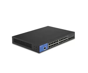 Linksys 24 Port Gigabit Managed Network Switch with 4 x 10G Uplink SFP+ Slots