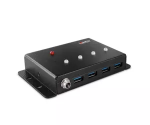 Lindy 43374 хаб-разветвитель USB 3.2 Gen 1 (3.1 Gen 1) Type-B 5000 Мбит/с Черный