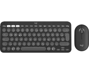 Logitech Pebble 2 Combo klaviatuur Hiir kaasa arvatud RF juhtmeta ühendus + Bluetooth QWERTZ Saksa keel Grafiit