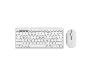 Logitech Pebble 2 Combo klaviatuur Hiir kaasa arvatud RF juhtmeta ühendus + Bluetooth QWERTY US rahvusvaheline Valge