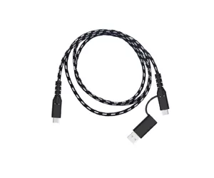 Fairphone ACCABL-1CC-WW1 USB-kaabel 1,2 m USB 2.0 USB C Must, Valge