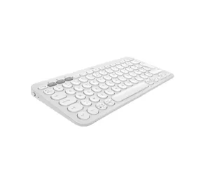 Logitech Pebble Keys 2 K380s klaviatuur RF juhtmeta ühendus + Bluetooth AZERTY Prantsuse Valge