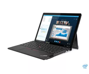 Lenovo ThinkPad X12 Detachable Гибрид (2-в-1) 31,2 cm (12.3") Сенсорный экран Full HD+ Intel® Core™ i5 i5-1130G7 16 GB LPDDR4x-SDRAM 512 GB Твердотельный накопитель (SSD) Wi-Fi 6 (802.11ax) Windows 11 Pro Черный