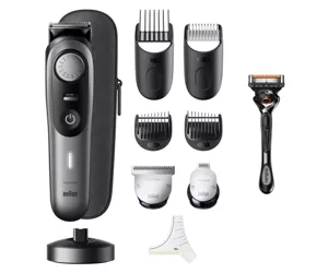 Braun BeardTrimmer BT9420 триммер для бороды Аккумулятор 40 2 cm Влажное и сухое Черный, Серый