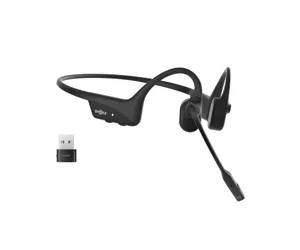 SHOKZ C110-AA-BK Ausinės be mikrofono ir ausinės su mikrofonu Laisvų rankų įranga Bevielis Ausinės su kabliukais Biuras / skambučių centras USB A tipo Bluetooth Juoda