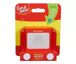 Spin Master Etch A Sketch Pocket, 76% recycelter Kunststoff, original magischer Bildschirm, nachhaltiges Reisespielzeug für Kinder, Zeichenspielzeug für Jungen und Mädchen