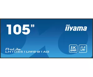 iiyama LH10551UWS-B1AG ženklų ekranas Skaitmeninis informacinis plokščias ekranas 2,66 m (104.7") LED 500 cd/m² UltraWide Full HD Juoda 24/7