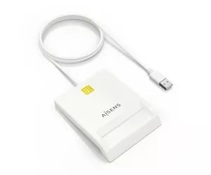 AISENS DNI Smart Card Reader, White