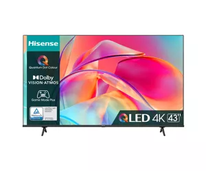 Hisense 43E77KQ teler 109,2 cm (43") 4K Ultra HD Nutiteleri funktsioon Must