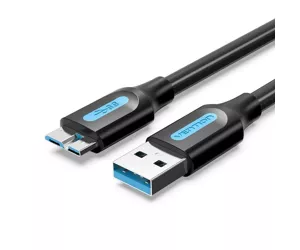 Vention USB 3.0 A Male to Micro-B Male Cable 1M Black PVC Type