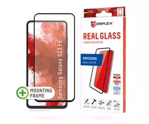 Displex Full Cover Screen Protector (10H) for Samsung Galaxy S23 FE, Eco Mounting Frame, Full Cover