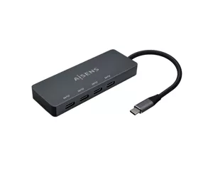 AISENS A109-0745 sąsajos šakotuvas USB 3.2 Gen 1 (3.1 Gen 1) Type-C 5000 Mbit/ai Pilka