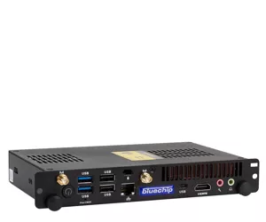 bluechip BUSINESSline OPS11330 Intel® Core™ i3 i3-1315U 8 GB DDR4-SDRAM 250 GB SSD Windows 11 Pro Slot-in PC Mini PC Antracīts, Pelēks