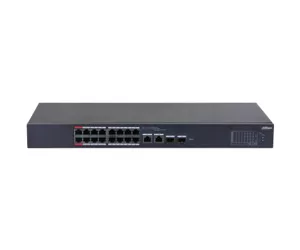 Dahua Technology DH-CS4226-24ET-375 Управляемый L2 Gigabit Ethernet (10/100/1000) Питание по Ethernet (PoE) Черный