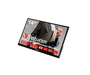 Verbatim 49591 computer monitor 35.6 cm (14") 1920 x 1080 pixels Full HD Touchscreen Black