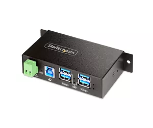 StarTech.com 5G4AINDRM-USB-A-HUB jaotur USB 3.2 Gen 1 (3.1 Gen 1) Type-B 5000 Mbit/s Must
