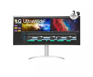 LG 38WP85CP-W computer monitor 96.5 cm (38") 3840 x 1600 pixels Quad HD+ LCD Silver