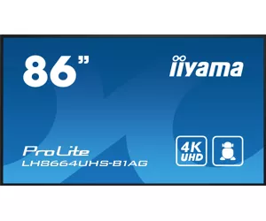 iiyama PROLITE Цифровая А-доска 2,18 m (86") LED Wi-Fi 500 cd/m² 4K Ultra HD Черный Встроенный процессор Android 11 24/7