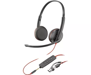HP 8X229A6 headphones/headset Wired Head-band Office/Call center USB Type-C Black