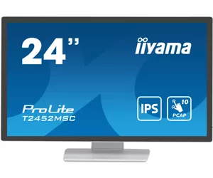 iiyama ProLite computer monitor 60.5 cm (23.8") 1920 x 1080 pixels Full HD LCD Touchscreen Multi-user White