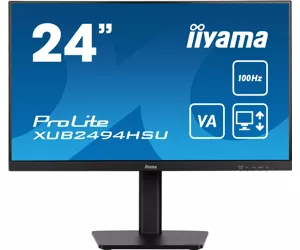 iiyama ProLite computer monitor 60.5 cm (23.8") 1920 x 1080 pixels Full HD LED Black