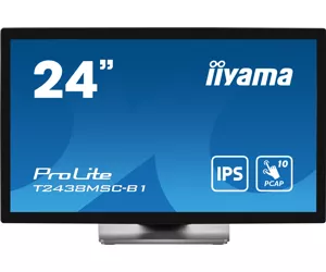 iiyama ProLite computer monitor 60.5 cm (23.8") 1920 x 1080 pixels Full HD LED Touchscreen Black