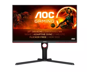 AOC G3 Q27G3XMN monitori 68,6 cm (27") 2560 x 1440 pikseļi 2K Ultra HD LED Melns