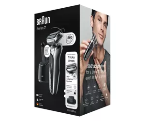 Braun Series 7 71-S7200c Сеточная бритва Триммер Черный, Серебристый