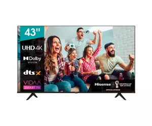 Hisense UHD Smart TV 43A6BG 108 cm (42.5") 4K Ultra HD Nutiteleri funktsioon WiFi Must