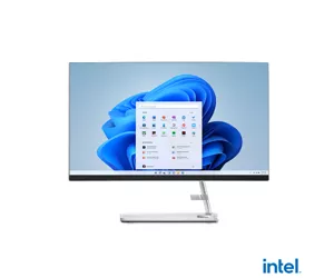 Lenovo IdeaCentre 3 Intel® Core™ i5 i5-12450H 60,5 cm (23.8") 1920 x 1080 пикселей 16 GB DDR4-SDRAM 1 TB Твердотельный накопитель (SSD) ПК все в одном NVIDIA GeForce MX550 Windows 11 Home Wi-Fi 6 (802.11ax) Белый