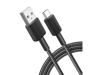 Anker 322 USB-kaabel 1,8 m USB A USB C Must