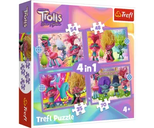 Trefl Trolls Adventures of colorful Jigsaw puzzle 54 pc(s) Cartoons