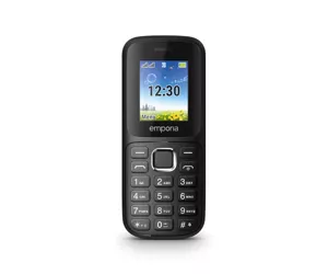 Emporia FN313_001 mobilusis telefonas 4,5 cm (1.77") 64 g Juoda Telefonas vyresnio amžiaus žmonėms