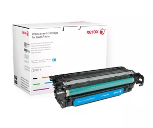 Xerox Cyan toner cartridge. Equivalent to HP CE401A. Compatible with HP Colour LaserJet M551DN, Colour LaserJet M551